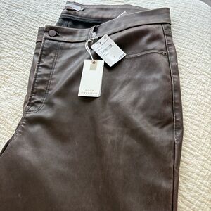 Good American Classic Bootcut Faux Leather Pants